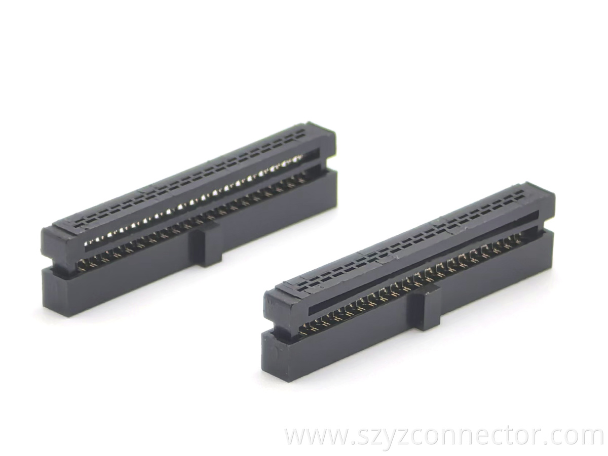 1.27*1.27mm Pitch IDC Socket Connector 2Pieces 40P